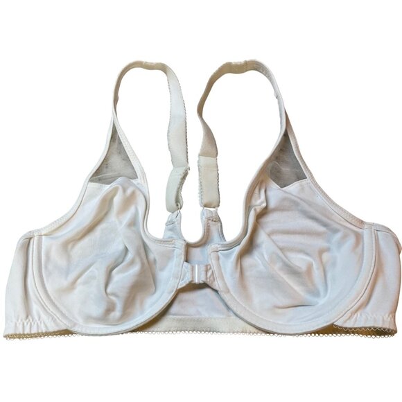 Wacoal Bra 36C White Front Closure Racerback Unlined Underwire 65124 - Picture 1 of 3